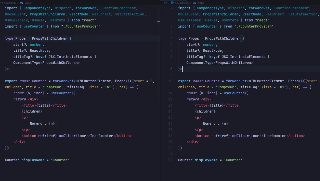 typescript with react - react: using typescript video... Typer React avec TypeScript, Tutoriel video React & TypeScript | Grafikart