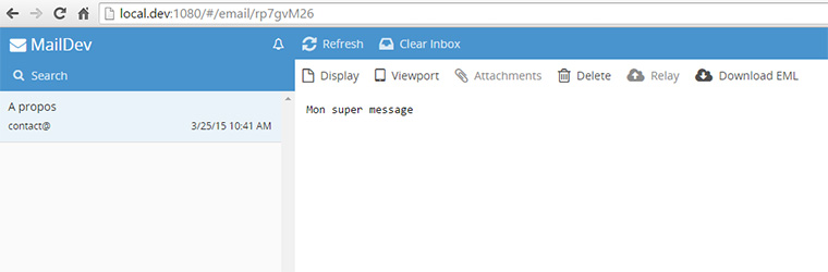 L'interface est proche d'un webmail classique