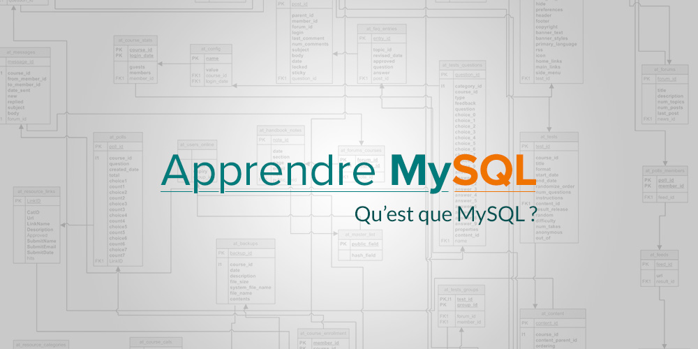Qu est Ce Que MySQL Formation Apprendre MySQL Grafikart
