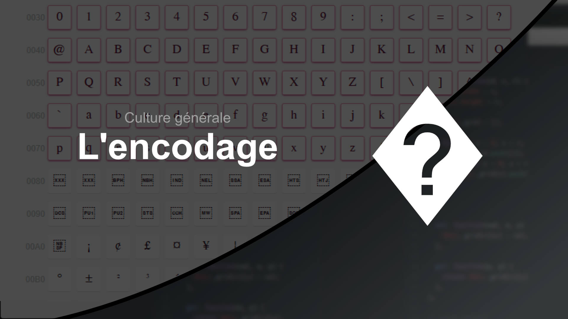 L'encodage — Formation Apprendre L'HTML | Grafikart