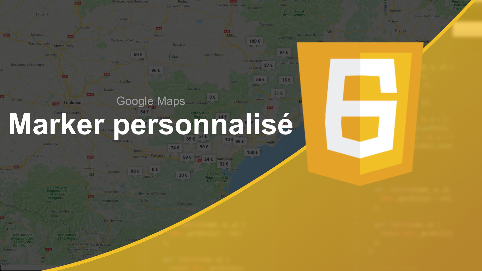 Tutoriel vidéo JavaScript & Google Maps Personnaliser les Markers