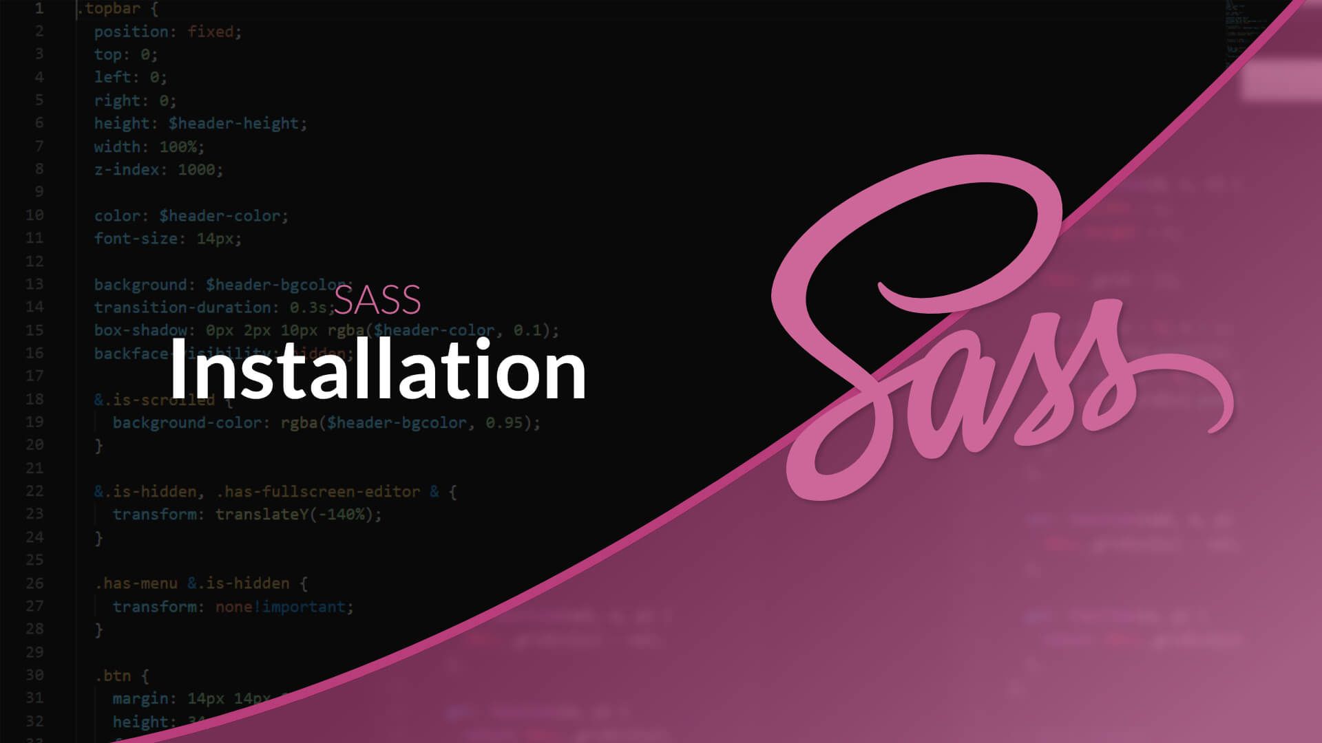 Installation De Sass Formation Le Pr Processeur Sass Grafikart