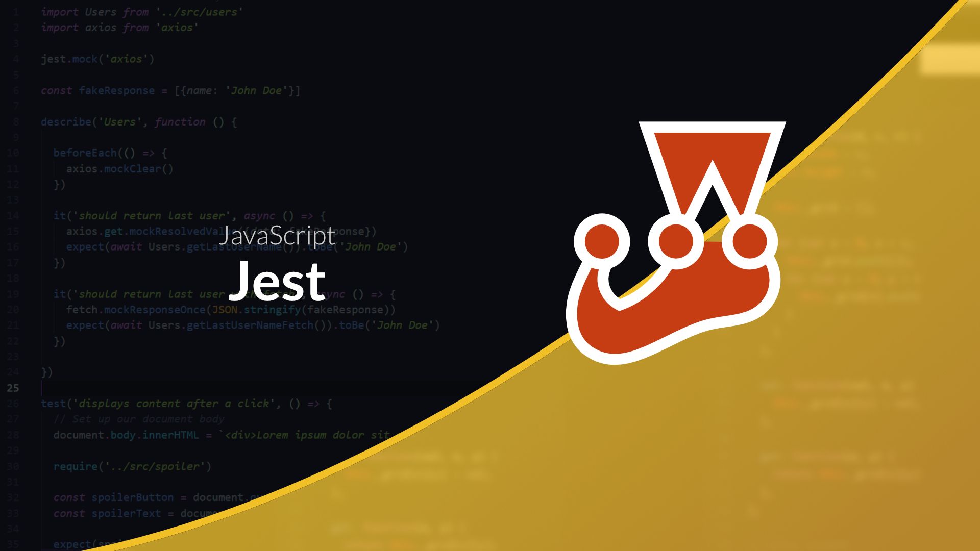 Jest Test. Jest js. Logo jest Test.