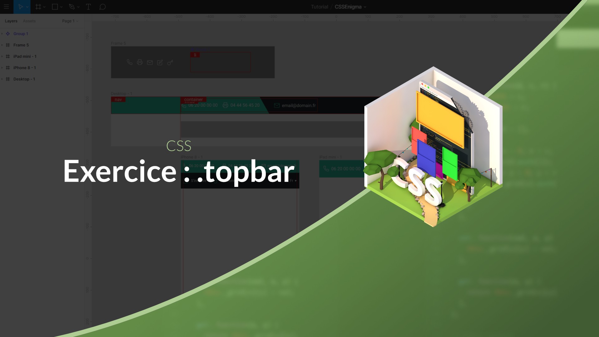 Mini TP : Topbar — Formation Découverte Du CSS | Grafikart